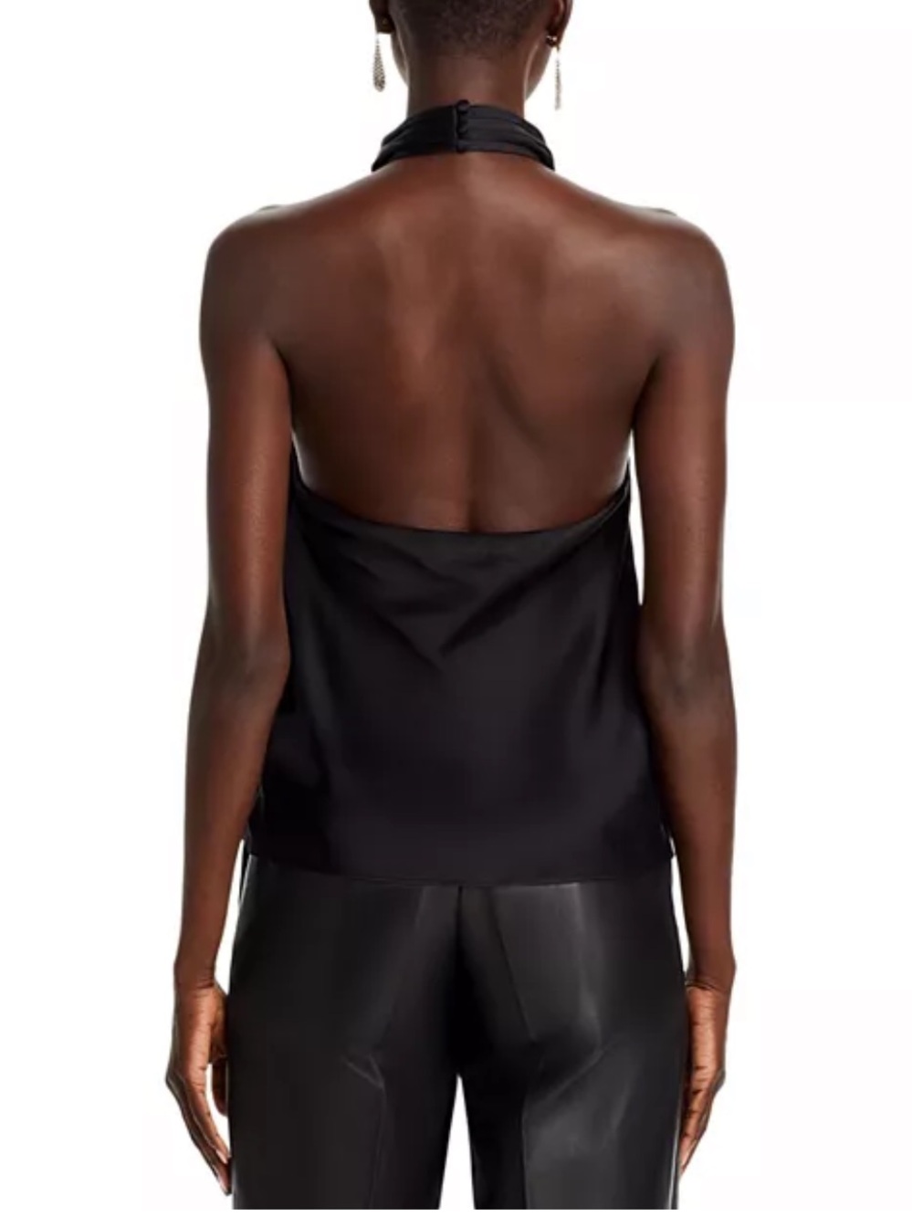 NWT Anine Bing Eliana Silk Halter Top - Picture 2 of 3